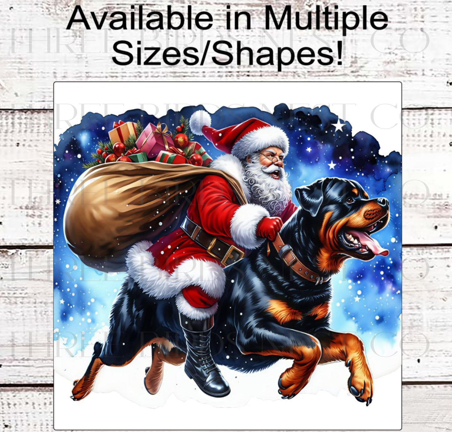 Christmas Wreath Sign, Rottweiler Dog, Rottie Lover- PA2220