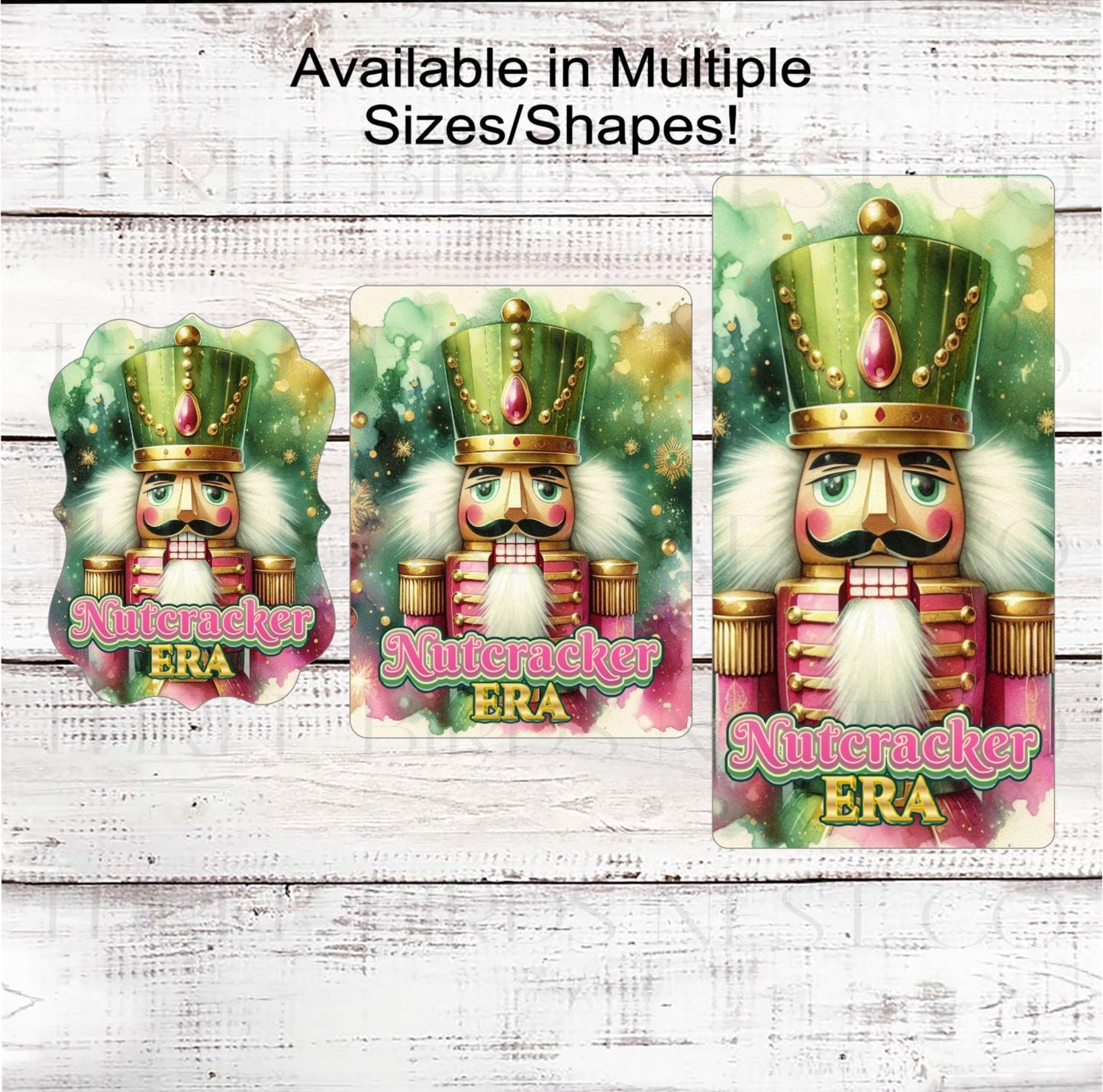 Christmas Wreath Signs, Nutcracker Era, Pastel Decor- CW2193