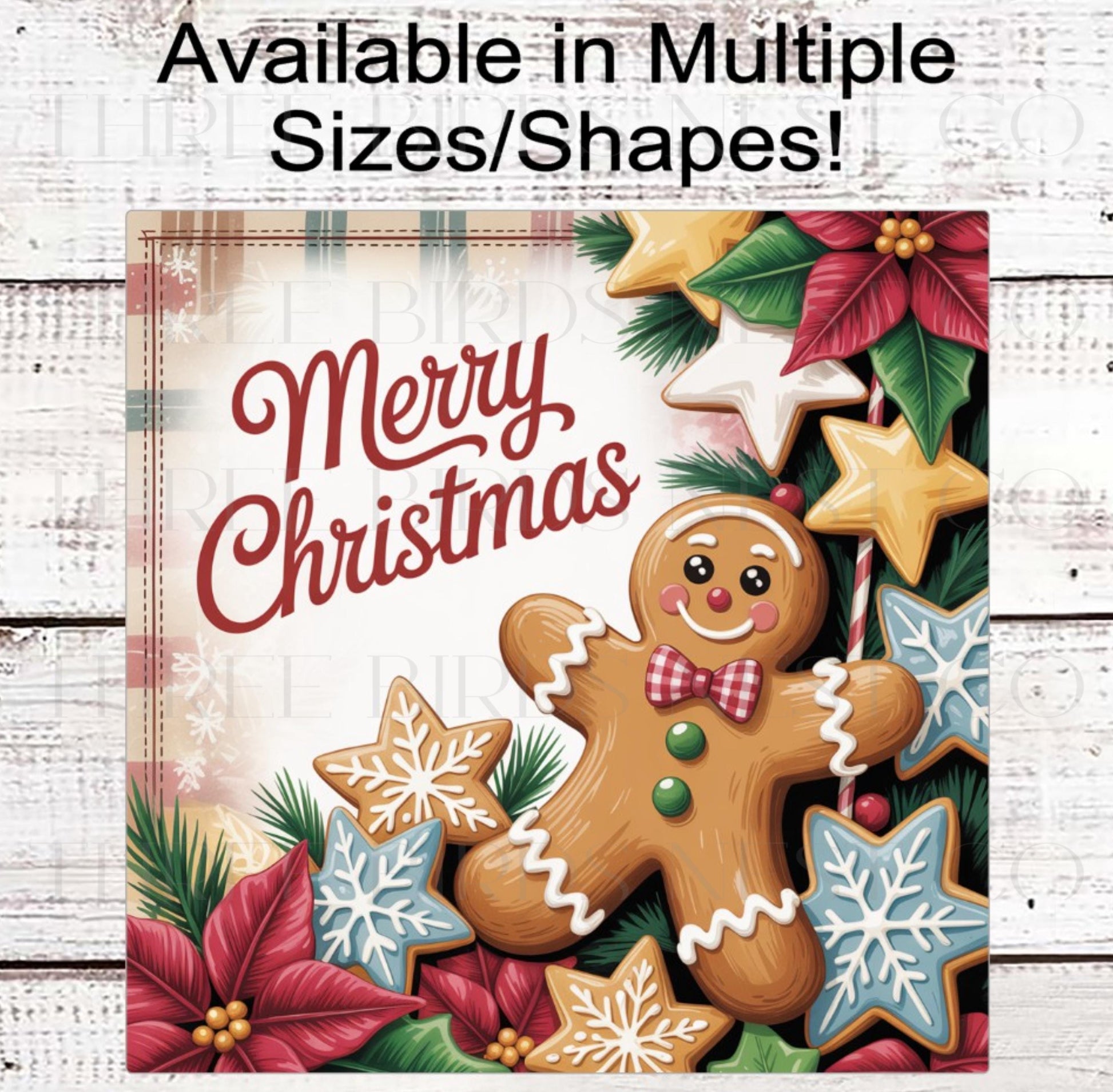 Gongerbread Wreath Signs, Cookies, Merry Christmas- CW2198