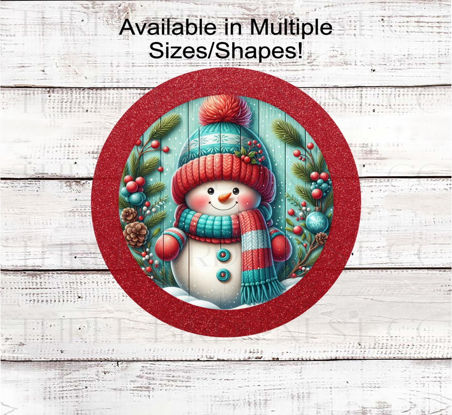 Snowman Wreath Signs, Beanie Hat and Mittens- CW2226