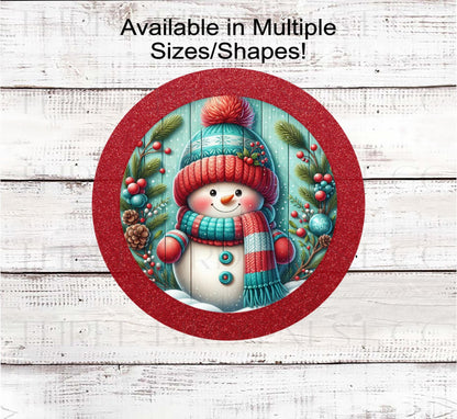 Snowman Wreath Signs, Beanie Hat and Mittens- CW2226