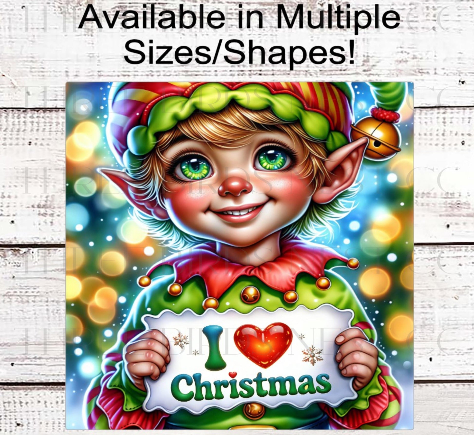 Christmas Love Wreath Sign, Elf Surveillance- CW2229