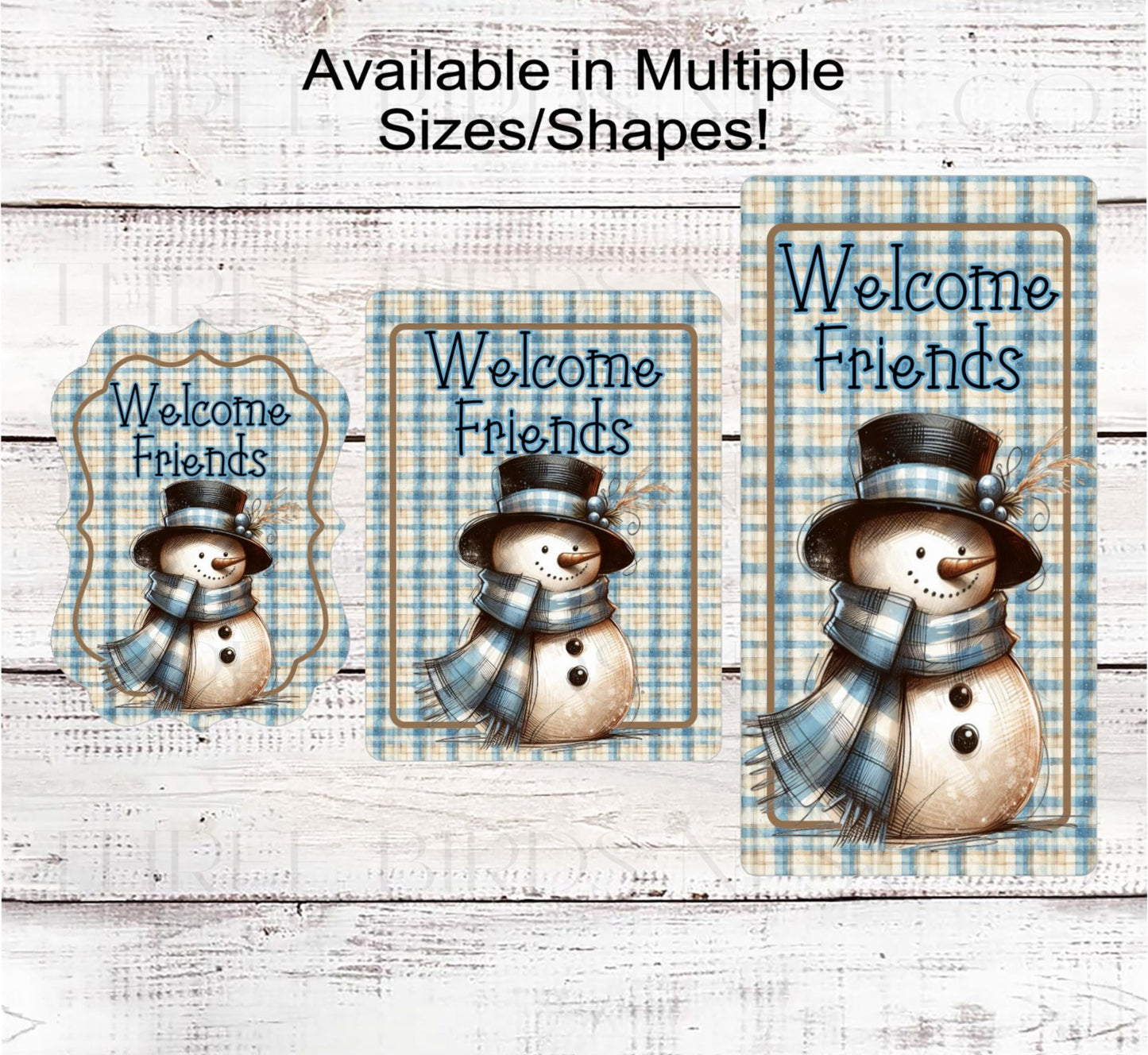 Snowman Wreath Sign, Welcome Friends, Farmhouse Christmas, Winter Welcome- CW2244