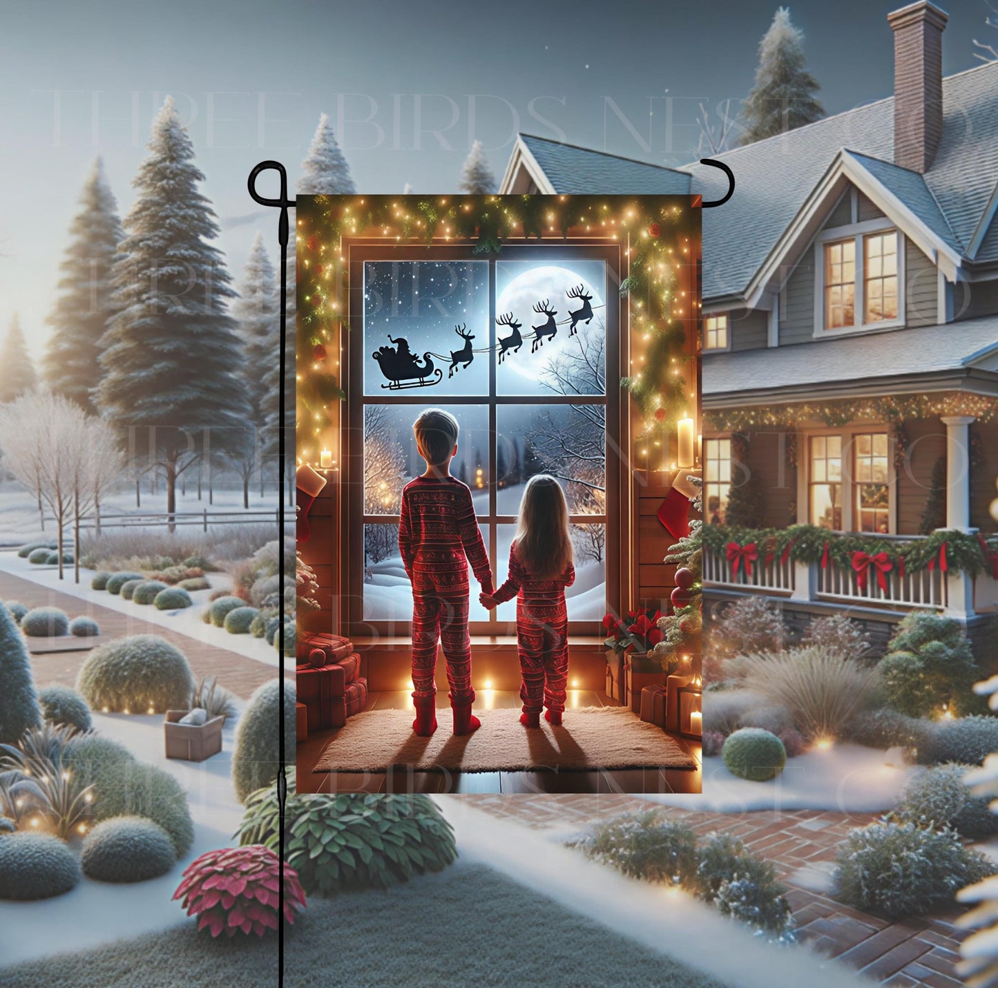 Christmas Double-Sided Garden Flag, Believe in the Magic of Christmas