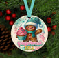 Gingerbread Era Double-Sided Metal Christmas Ornament