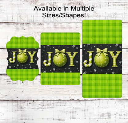 Christmas Wreath Sign, Pastel Joy Ornament- CW2266