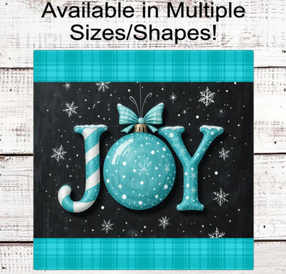 Christmas Wreath Sign, Pastel Joy Ornament- CW2264
