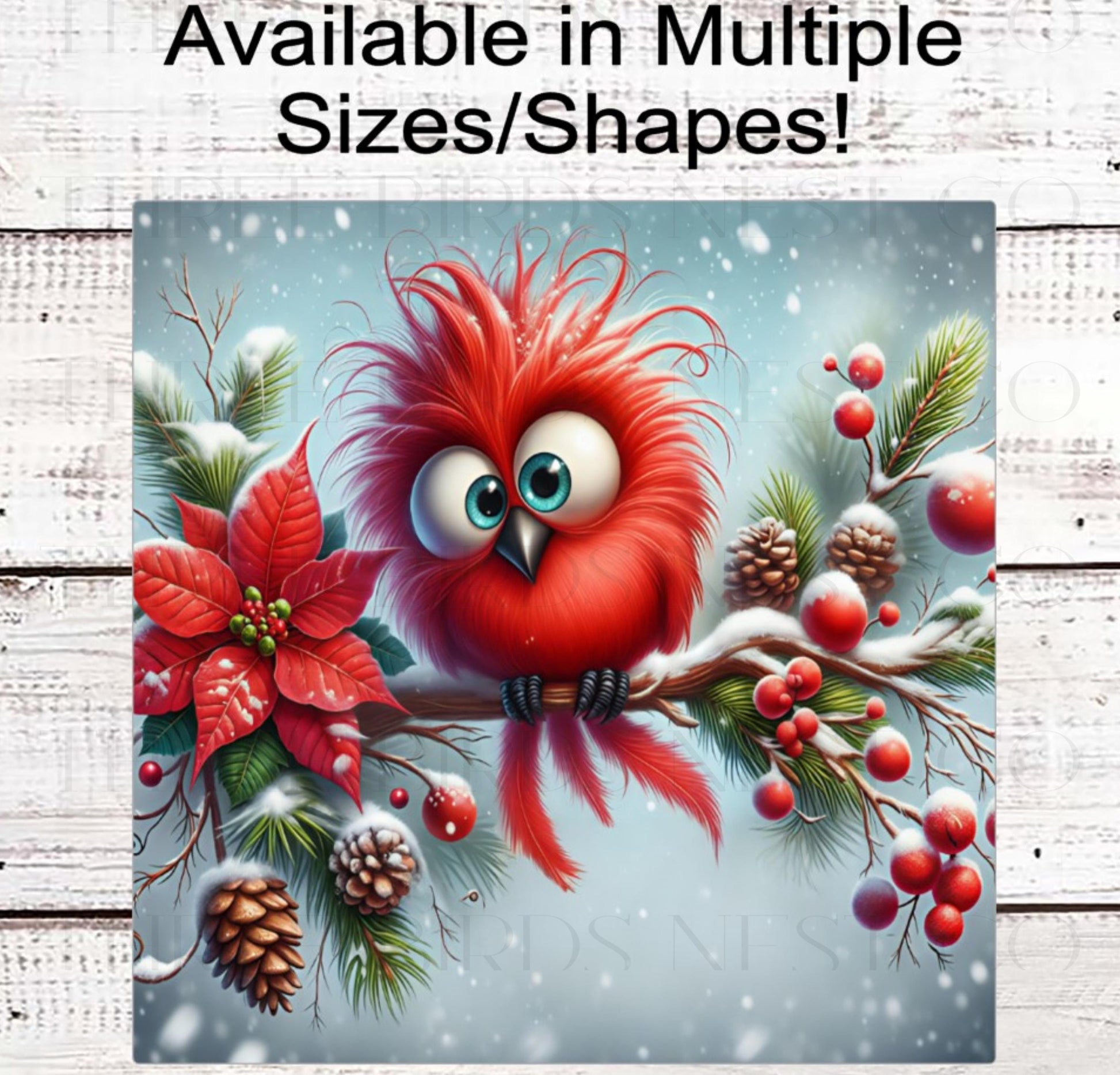 Winter Wreath Signs, Cardinal Bird Lover, Christmas Decor- CW2281