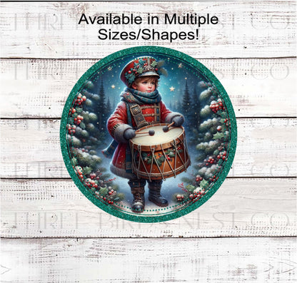 Christmas Wreath Signs, Little Drummer Boy, North Star- CW2225