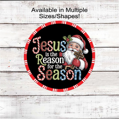Nativity Wreath Signs, Jesus is the Reason, Religious Gifts- CW2294