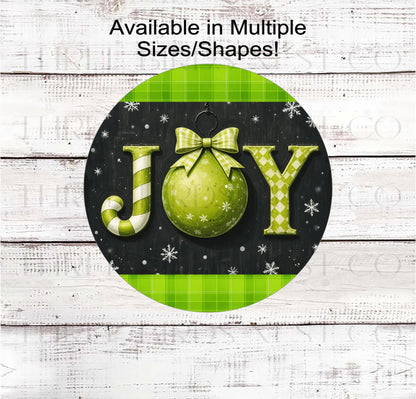 Christmas Wreath Sign, Pastel Joy Ornament- CW2266