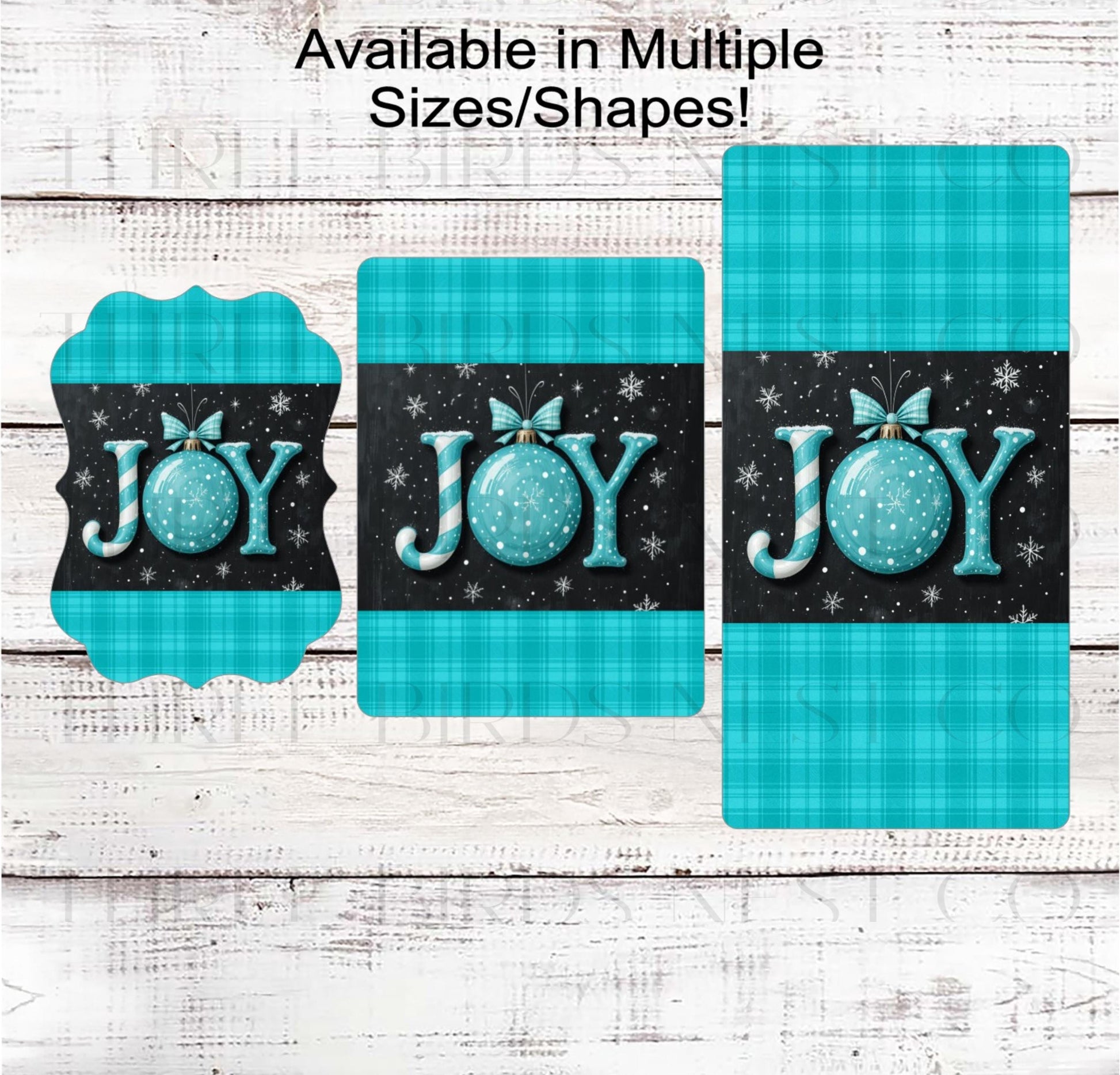 Christmas Wreath Sign, Pastel Joy Ornament- CW2264