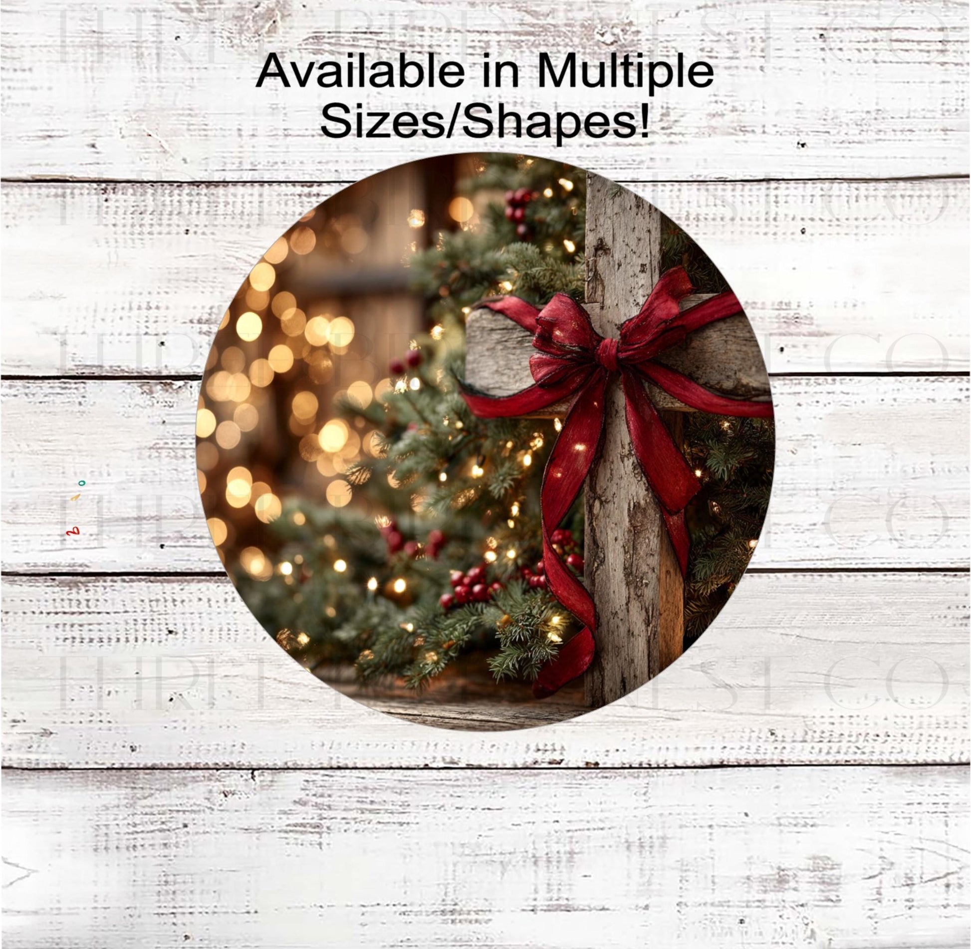 Christian Wreath Signs, Jesus is the Reason, Old Rugged Cross- CW2297