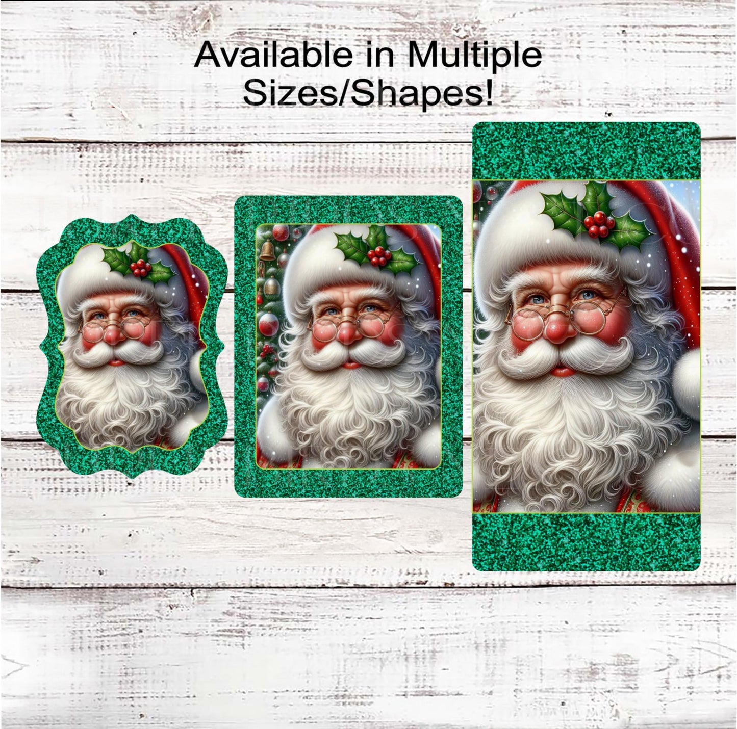 Christmas Wreath Signs, Santa Claus- CW2284