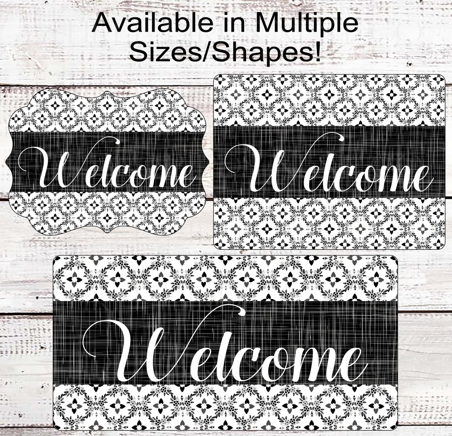 Welcome Wreath Sign, Talavera Tile Pattern- EV2318