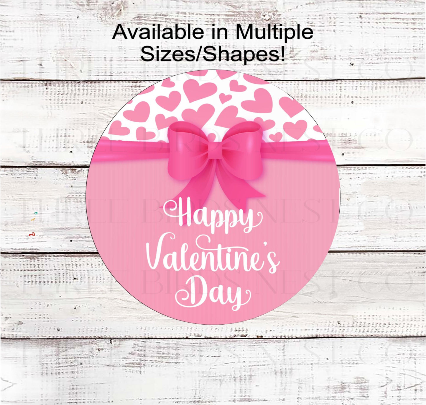 Happy Valentines Day Wreath Sign, Pink Lover - MH2310