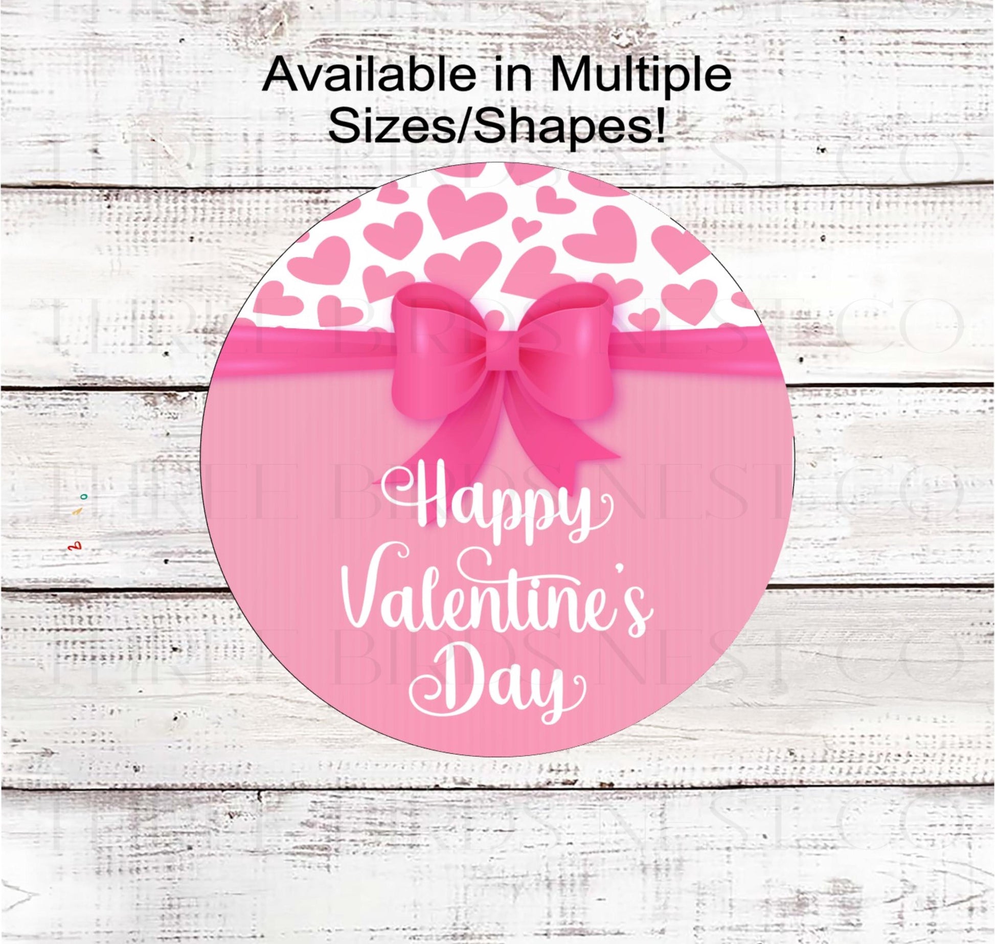 Happy Valentines Day Wreath Sign, Pink Lover - MH2310