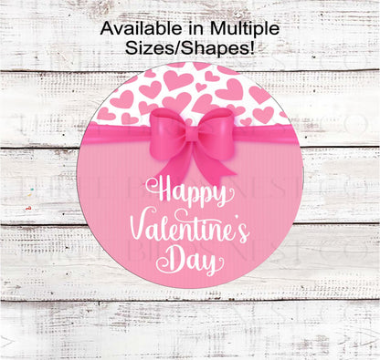 Happy Valentines Day Wreath Sign, Pink Lover - MH2310
