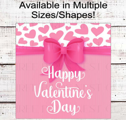 Happy Valentines Day Wreath Sign, Pink Lover - MH2310