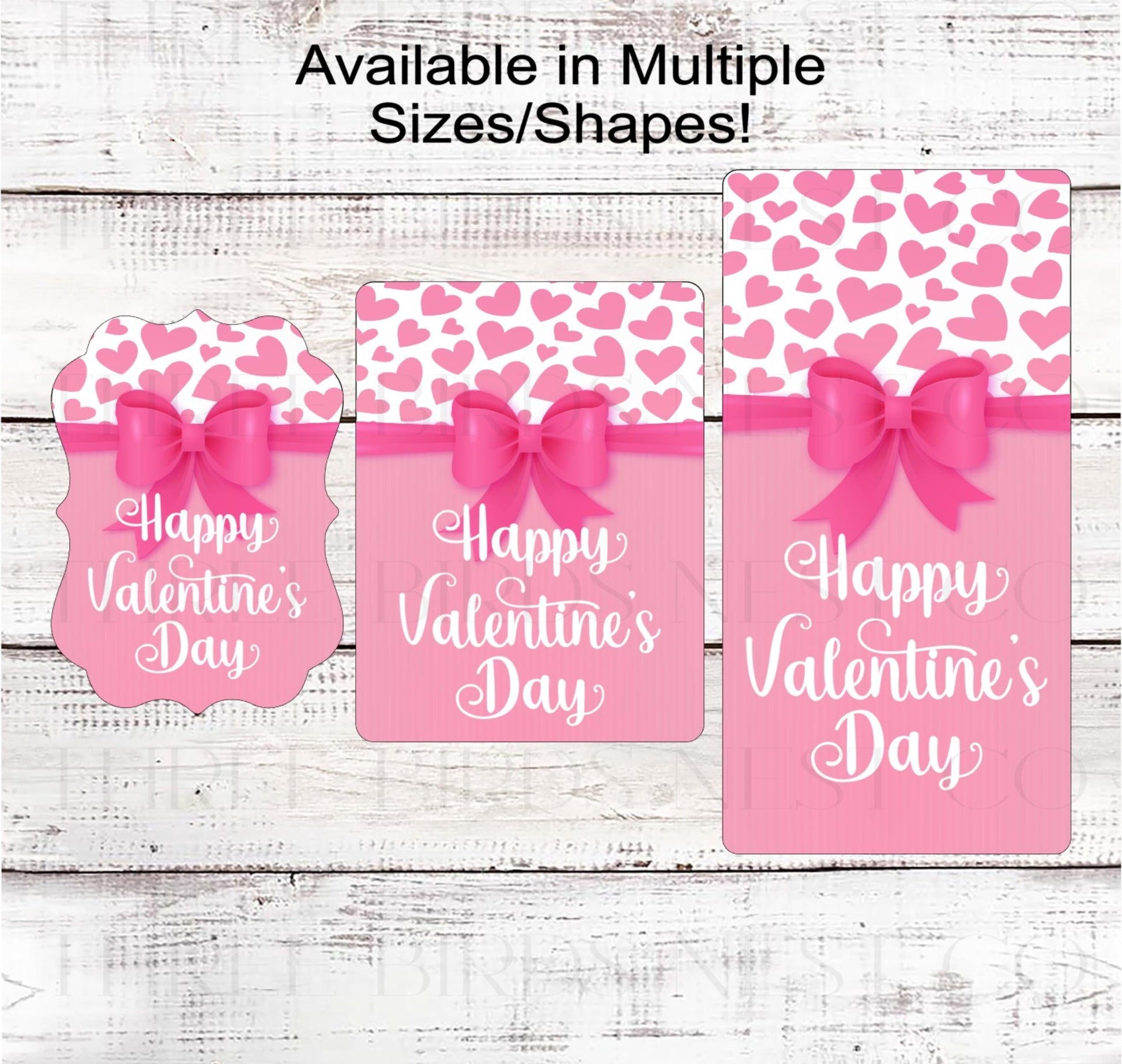 Happy Valentines Day Wreath Sign, Pink Lover - MH2310