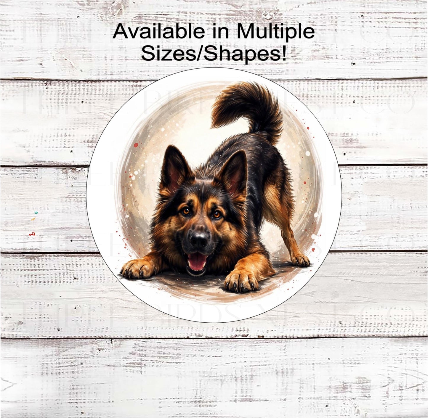 Dog Wreath Sign, German Shepherd Lover- PA2470