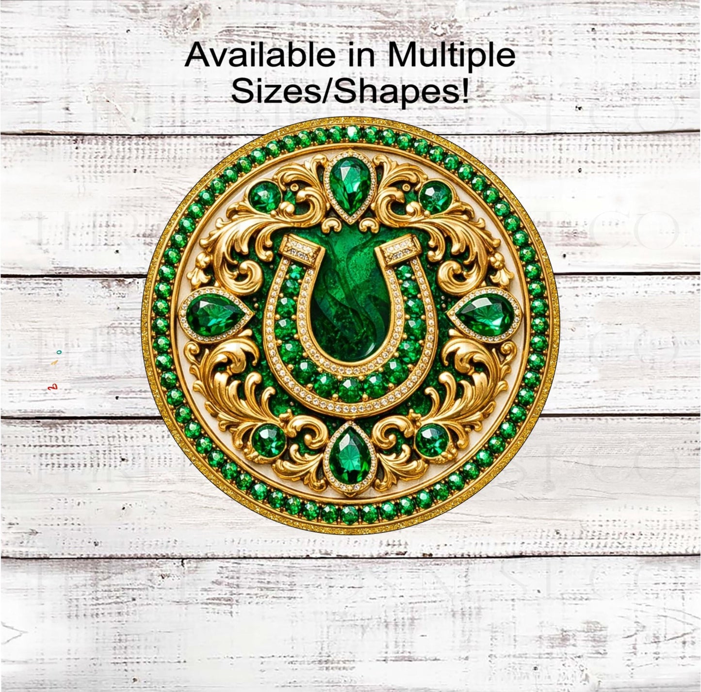 St Patricks Day Wreath Sign, Irish Welcome, Lucky Horseshoe- MH2454