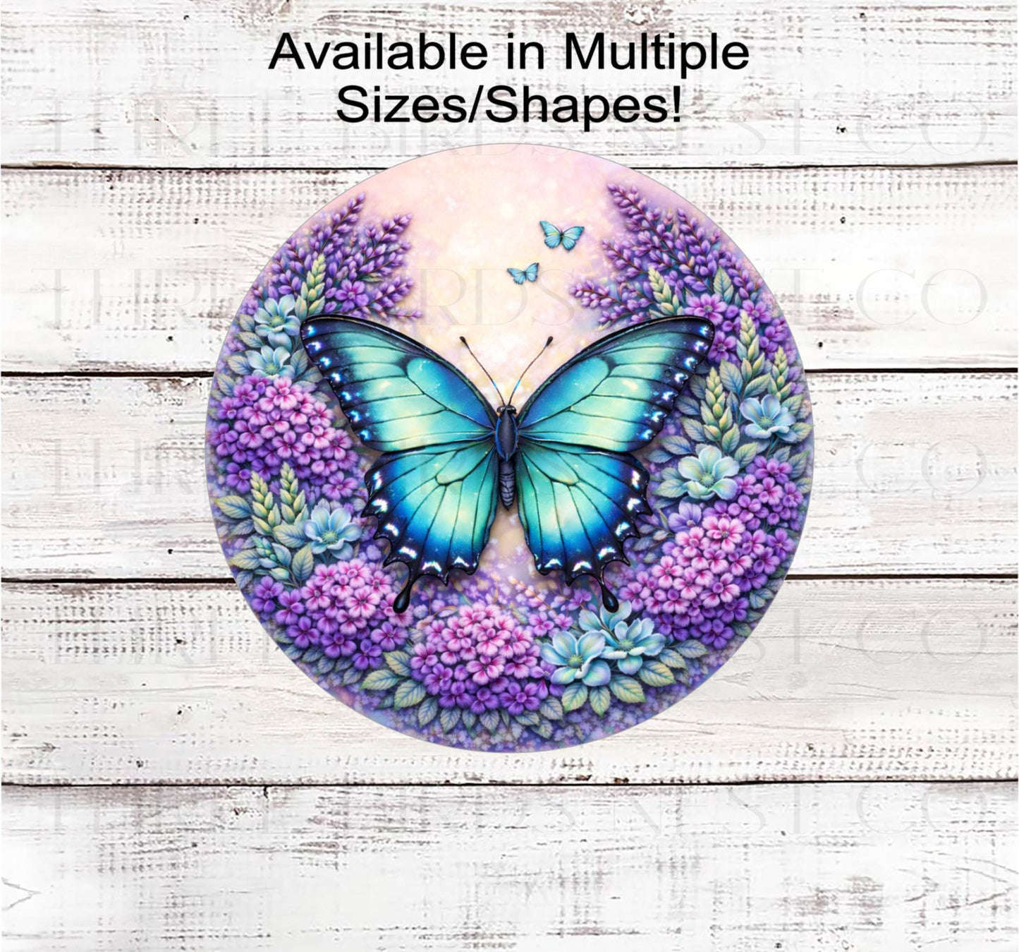 Butterfly Wreath Sign, Front Door Welcome, Pastel Lover- EV2518