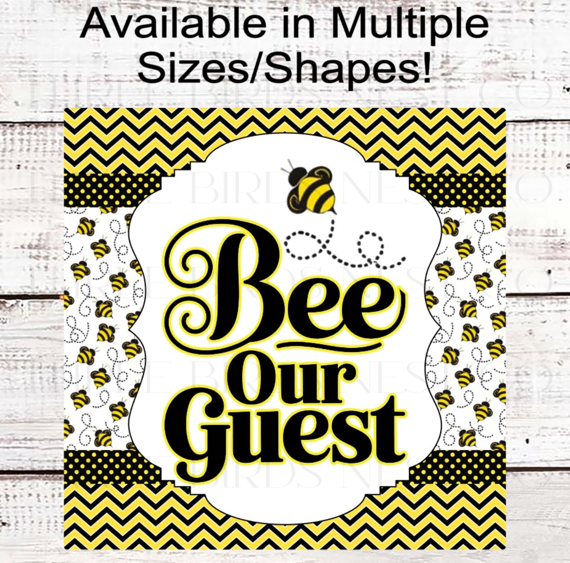 Bee Wreath Signs, Bee Our Guest- EV2467