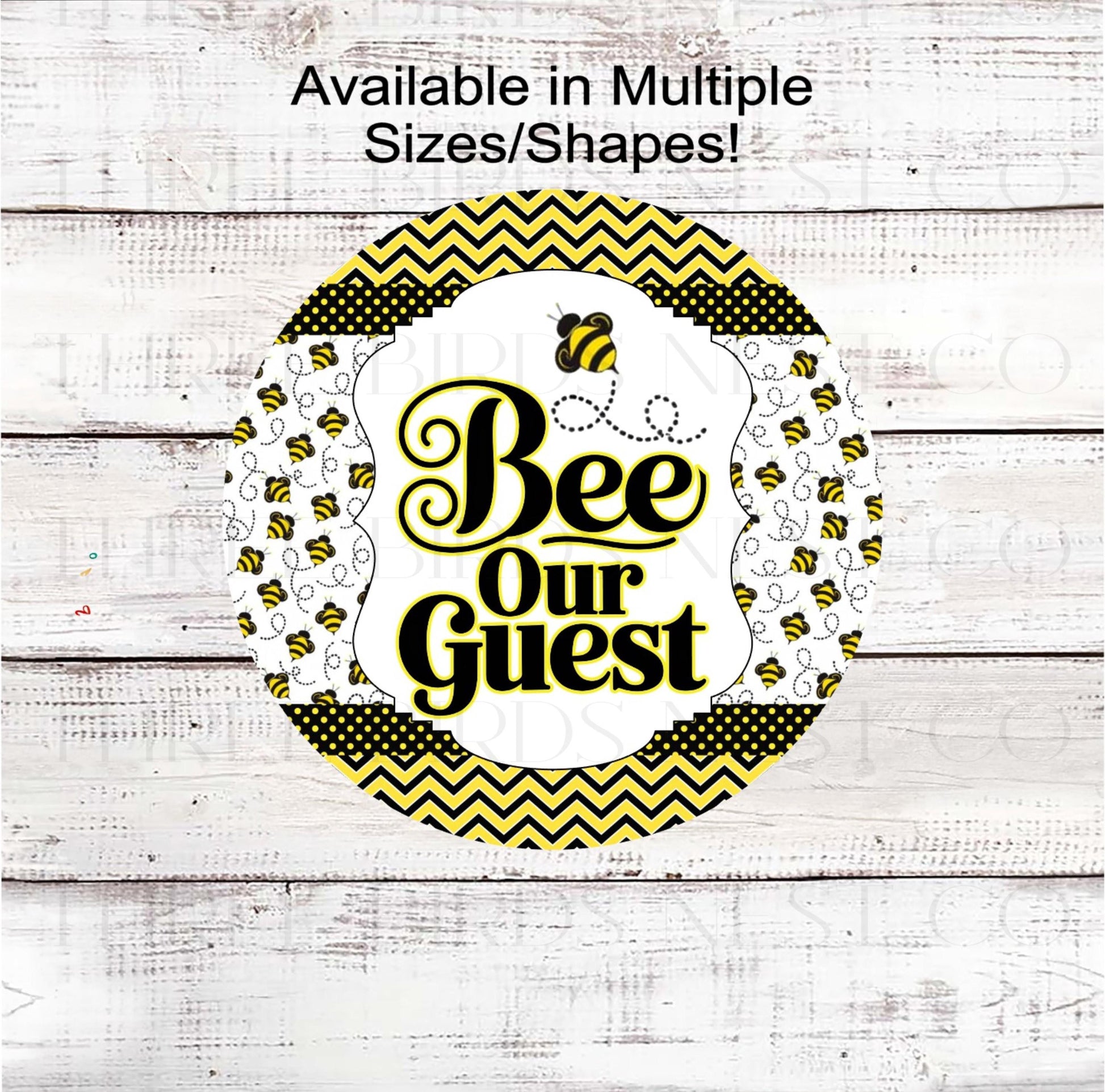 Bee Wreath Signs, Bee Our Guest- EV2467