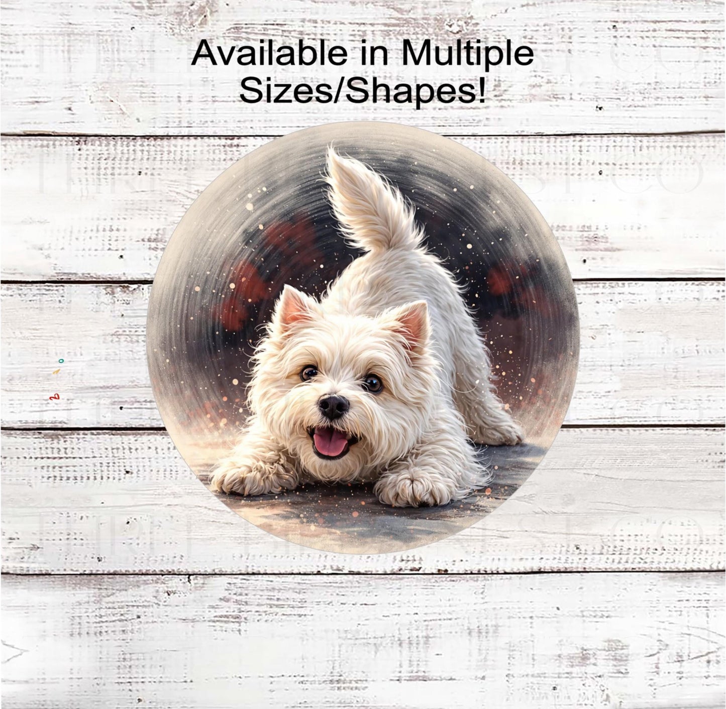 Dog Wreath Signs, West Highland White, Westie Decor- PA2472