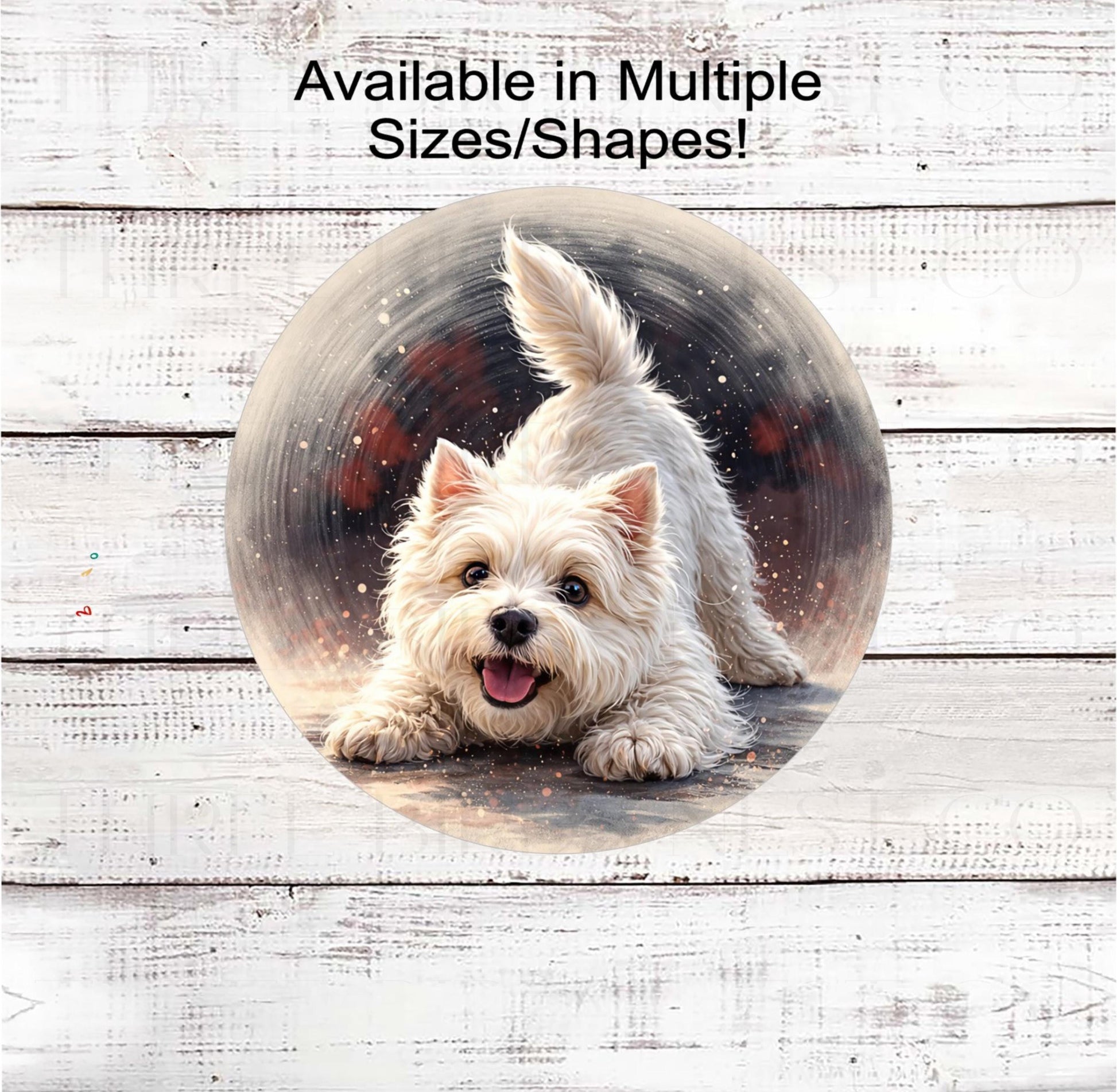 Dog Wreath Signs, West Highland White, Westie Decor- PA2472