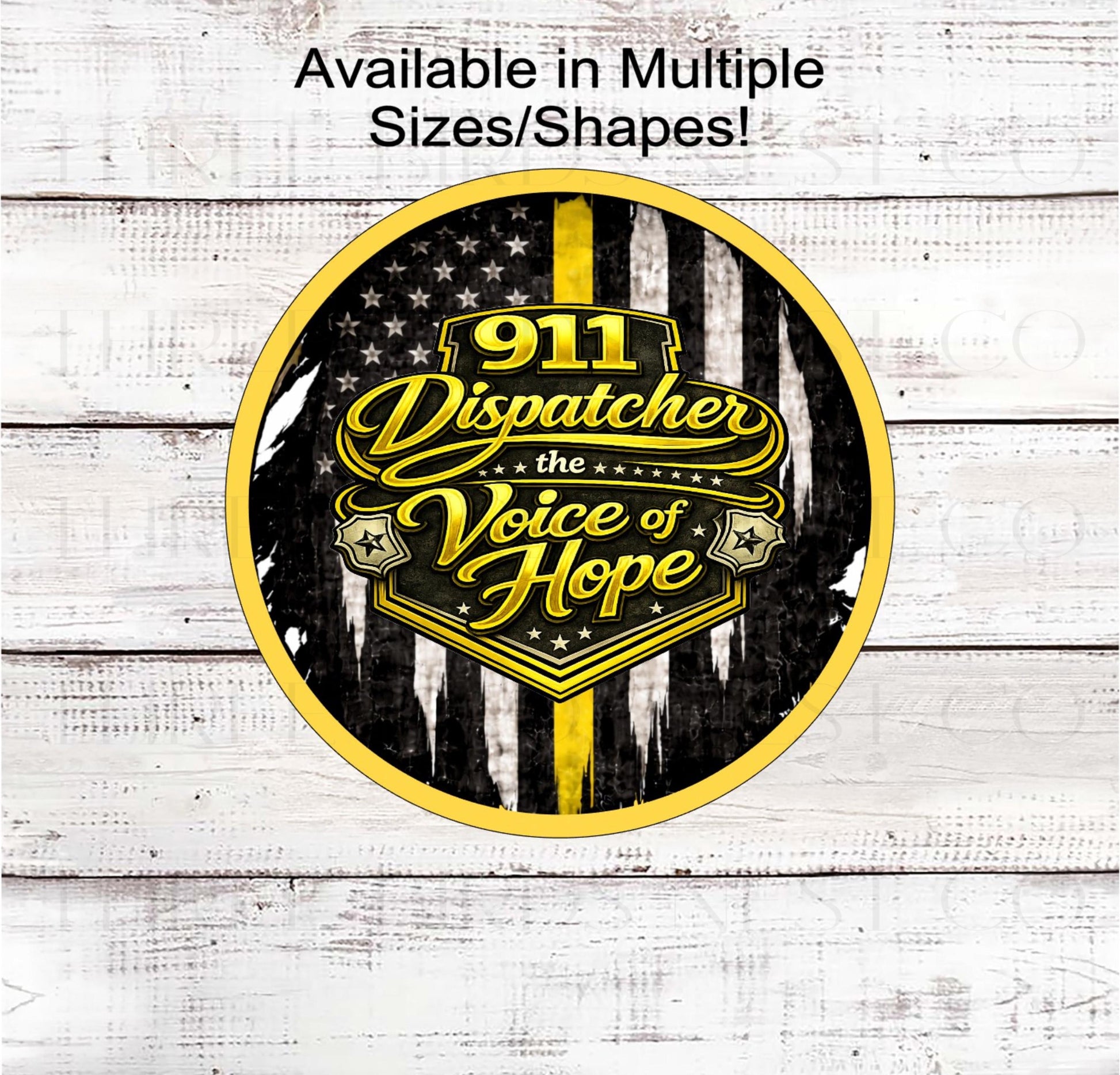 Dispatcher Wreath Sign, Police Officer, 911 Communications- PH2555
