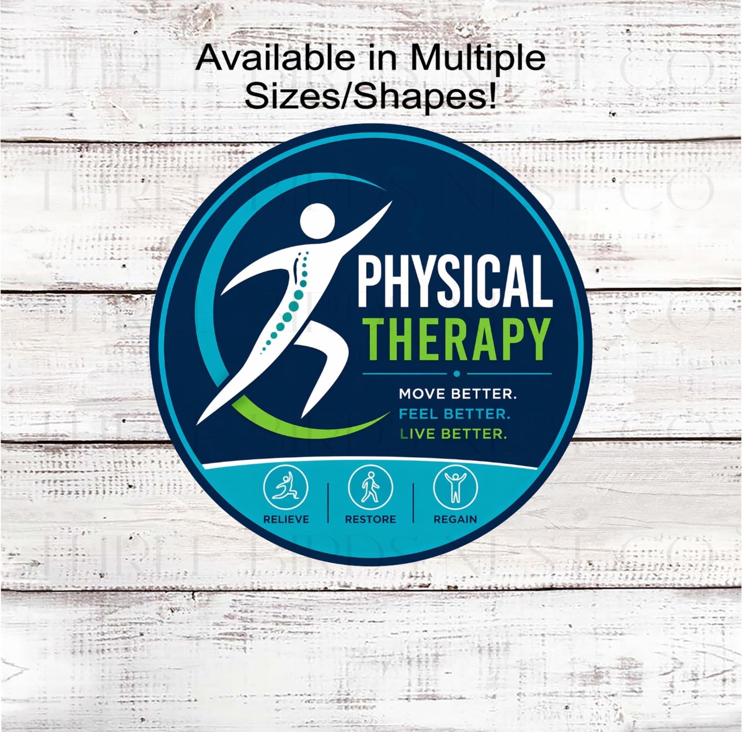 Physical Therapy Wreath Sign, Doctors Office Decor- SW2676