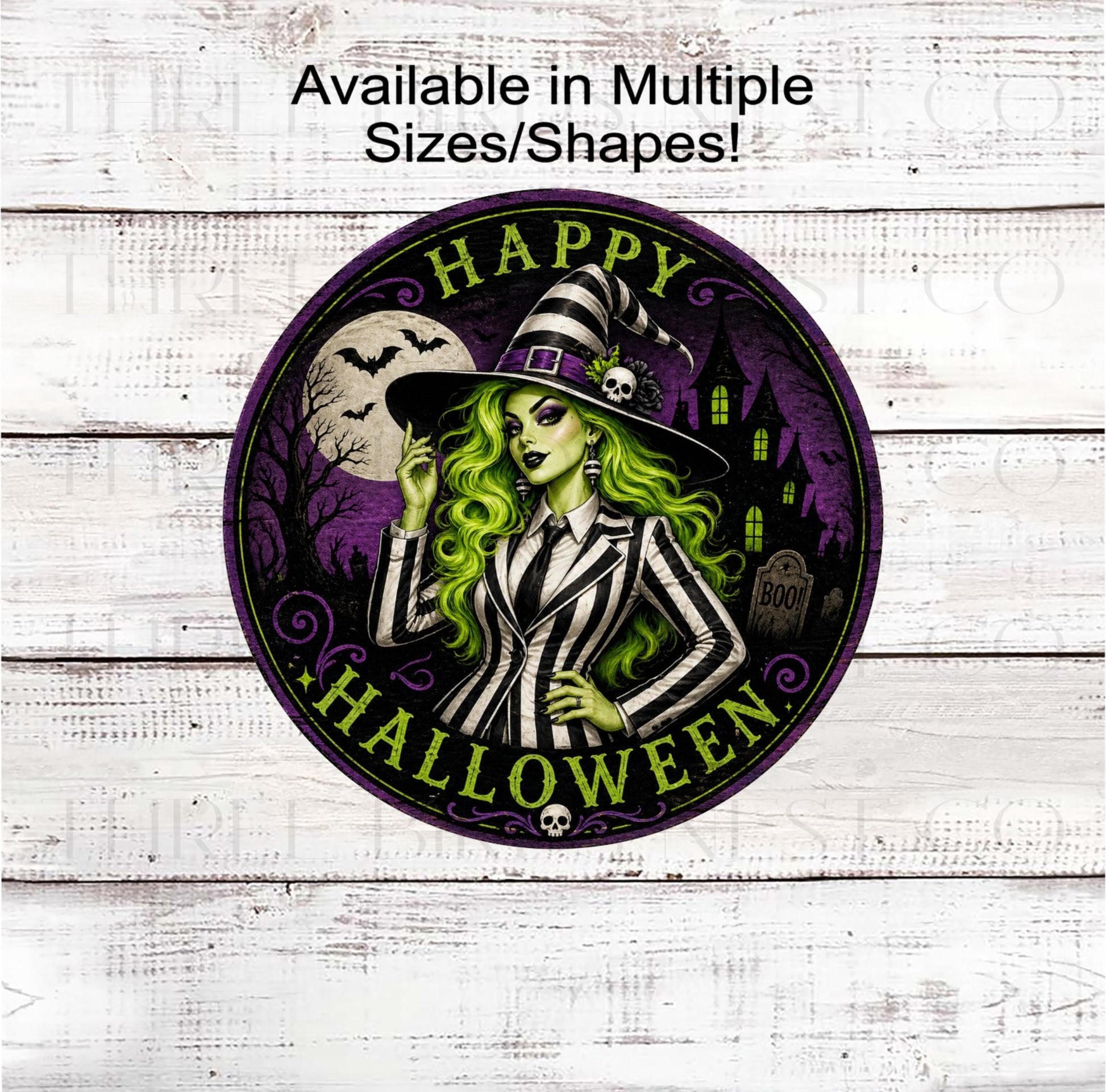 Halloween Wreath Signs, Sassy Witch, Spooky Season- H2719