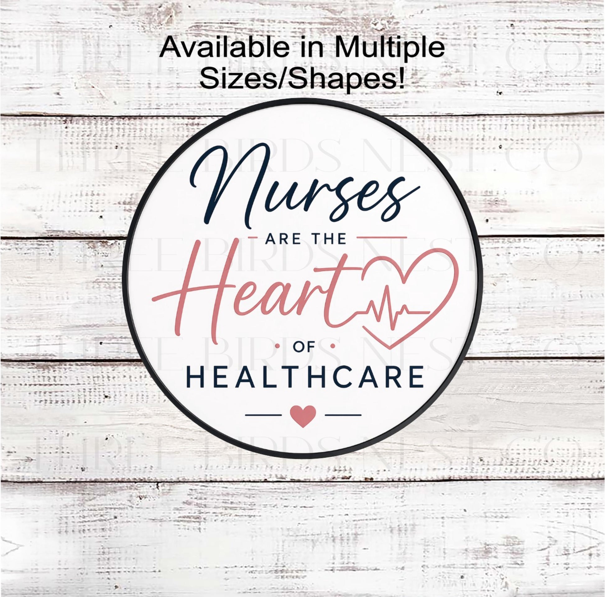 Nurse Wreath Sign, Heart of Healthcare, Doctors Office Decor- SW2689