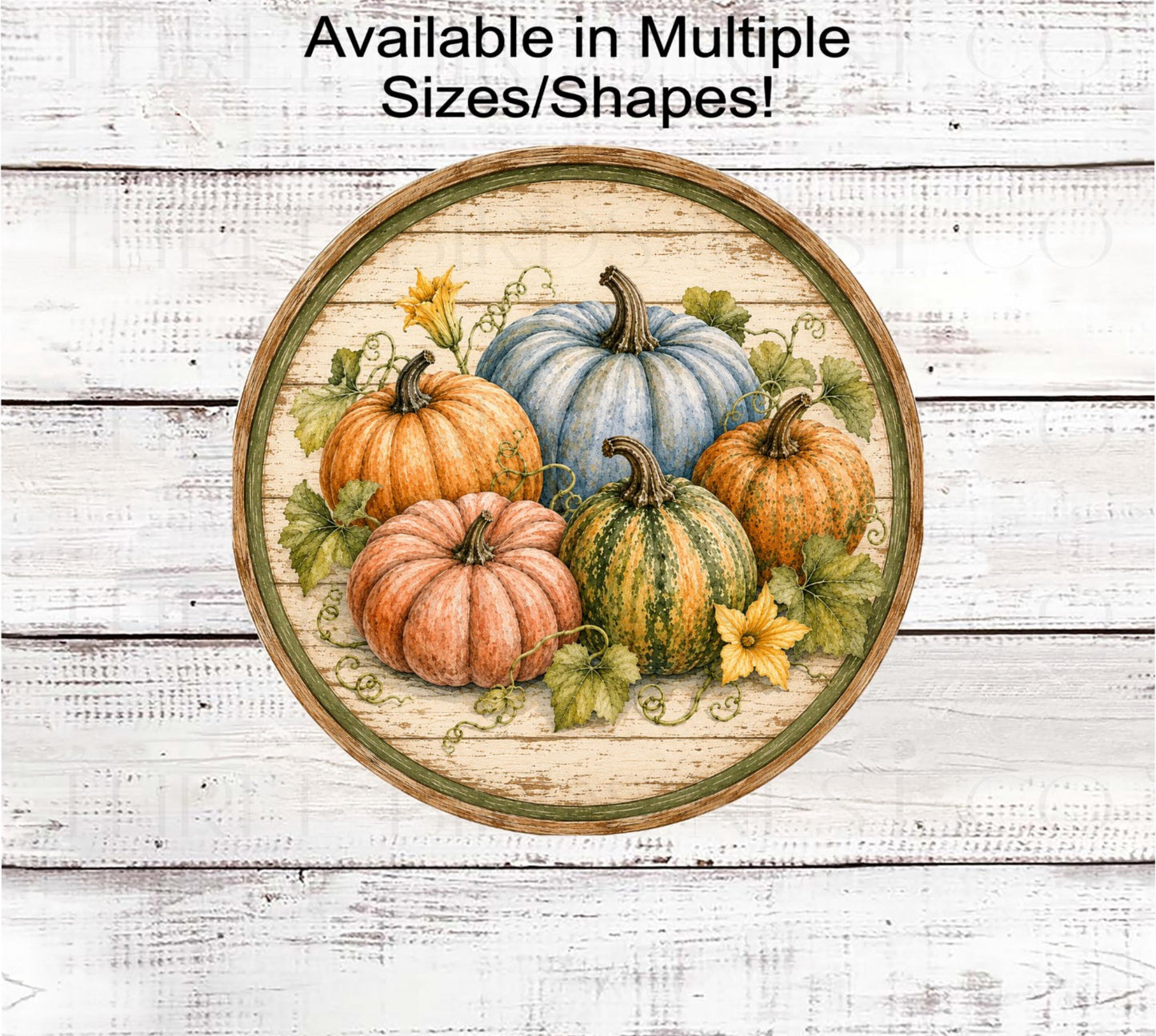 Fall Wreath Sign, Pumpkins Lover- FT2813