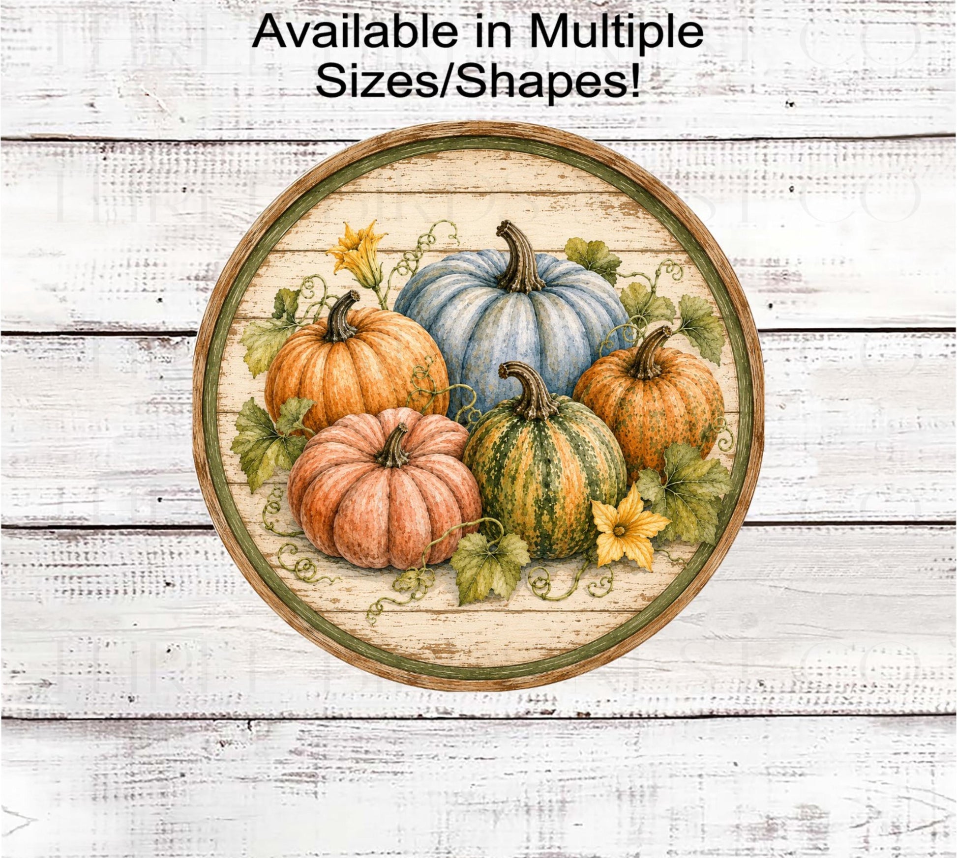 Fall Wreath Sign, Pumpkins Lover- FT2813