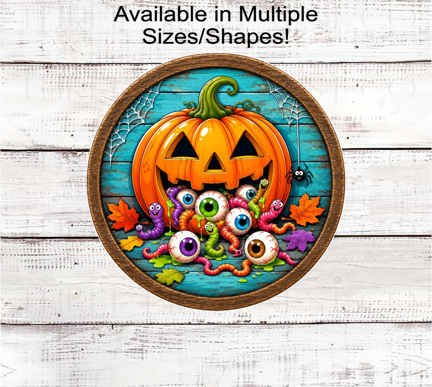 Halloween Wreath Sign, Jack O Lantern, Only Have Eyeballs for You- H2823