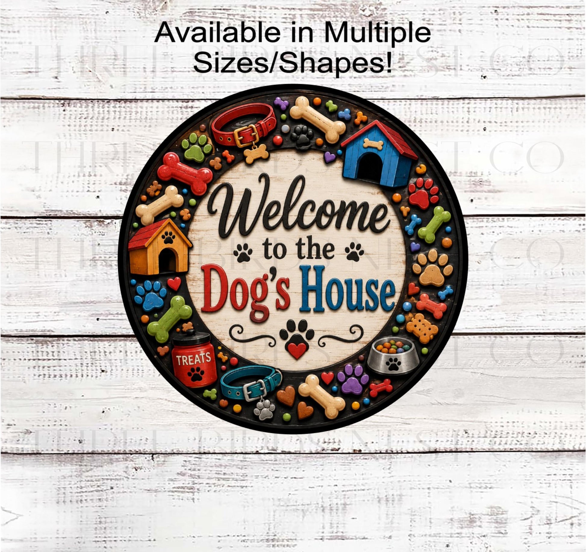 Dog Wreath Signs, Welcome to the Dogs House- PA2862