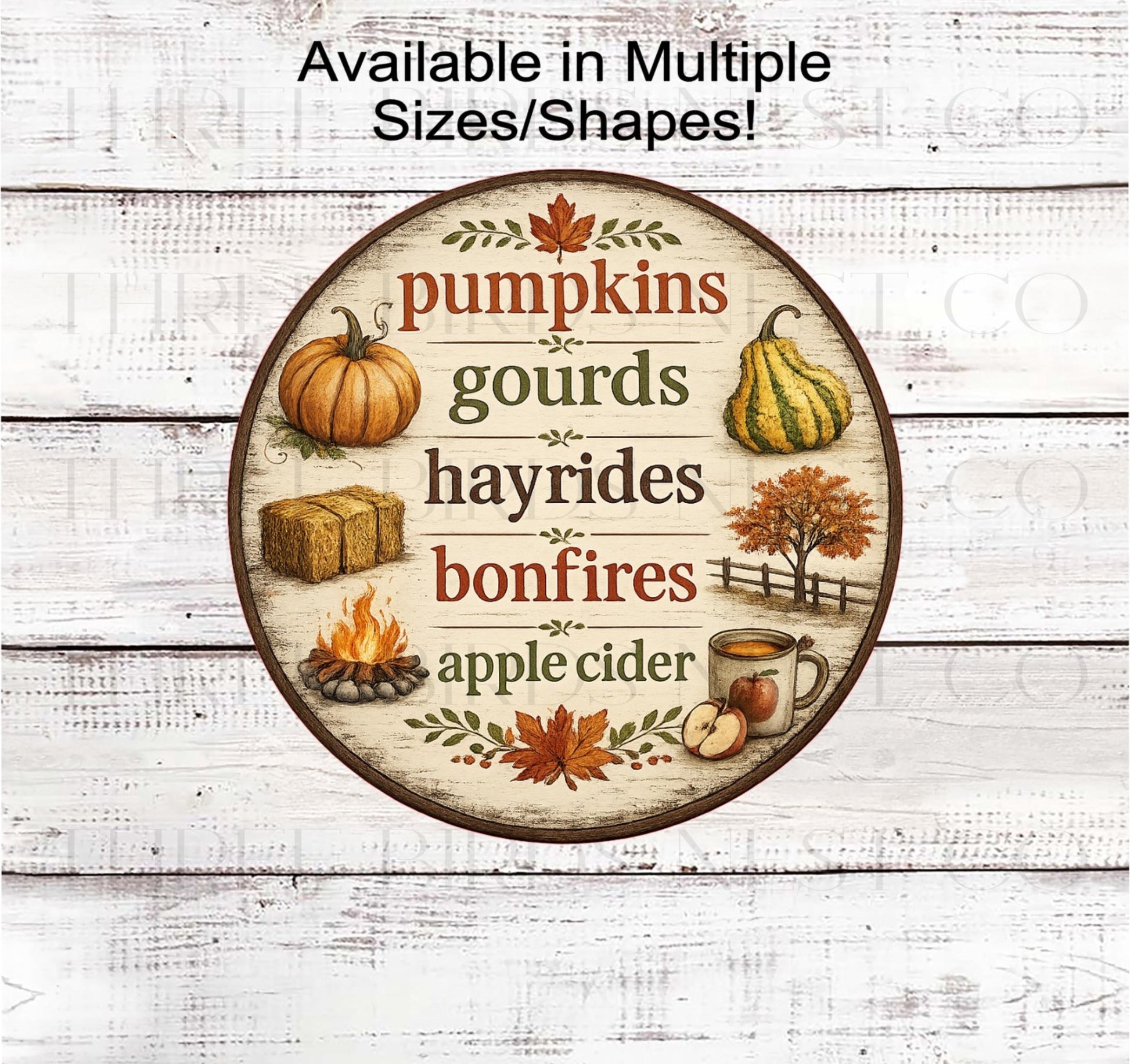 Fall Wreath Sign, Scarecrow Lover, Patchwork- FT2868