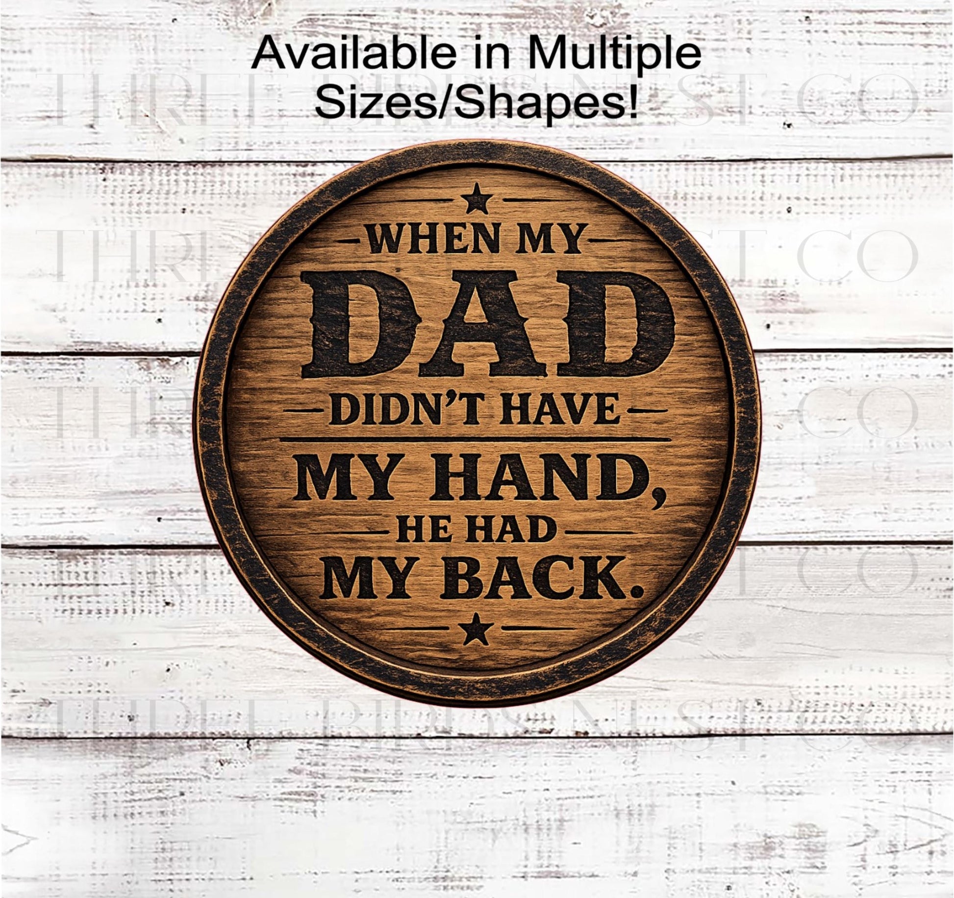 Fathers Day Wreath Sign, Dad has My Back- MH2914