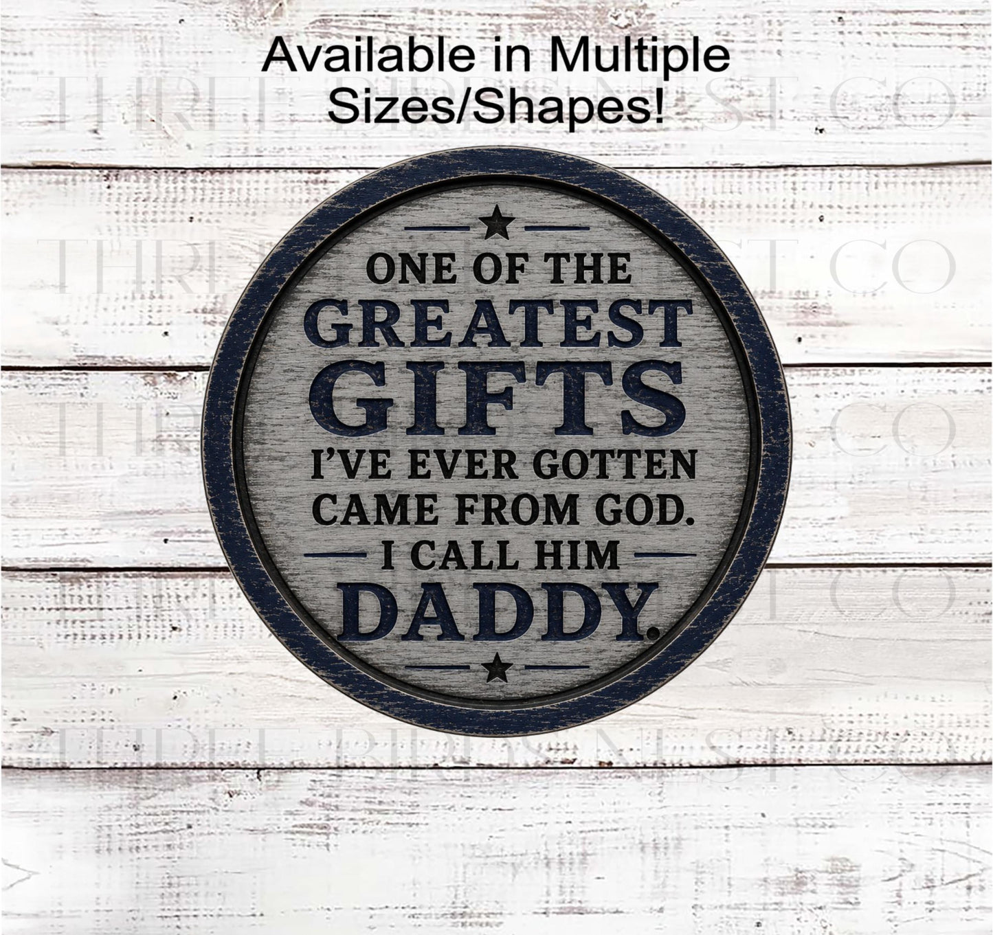 Fathers Day Wreath Sign, Gift from God- MH2913