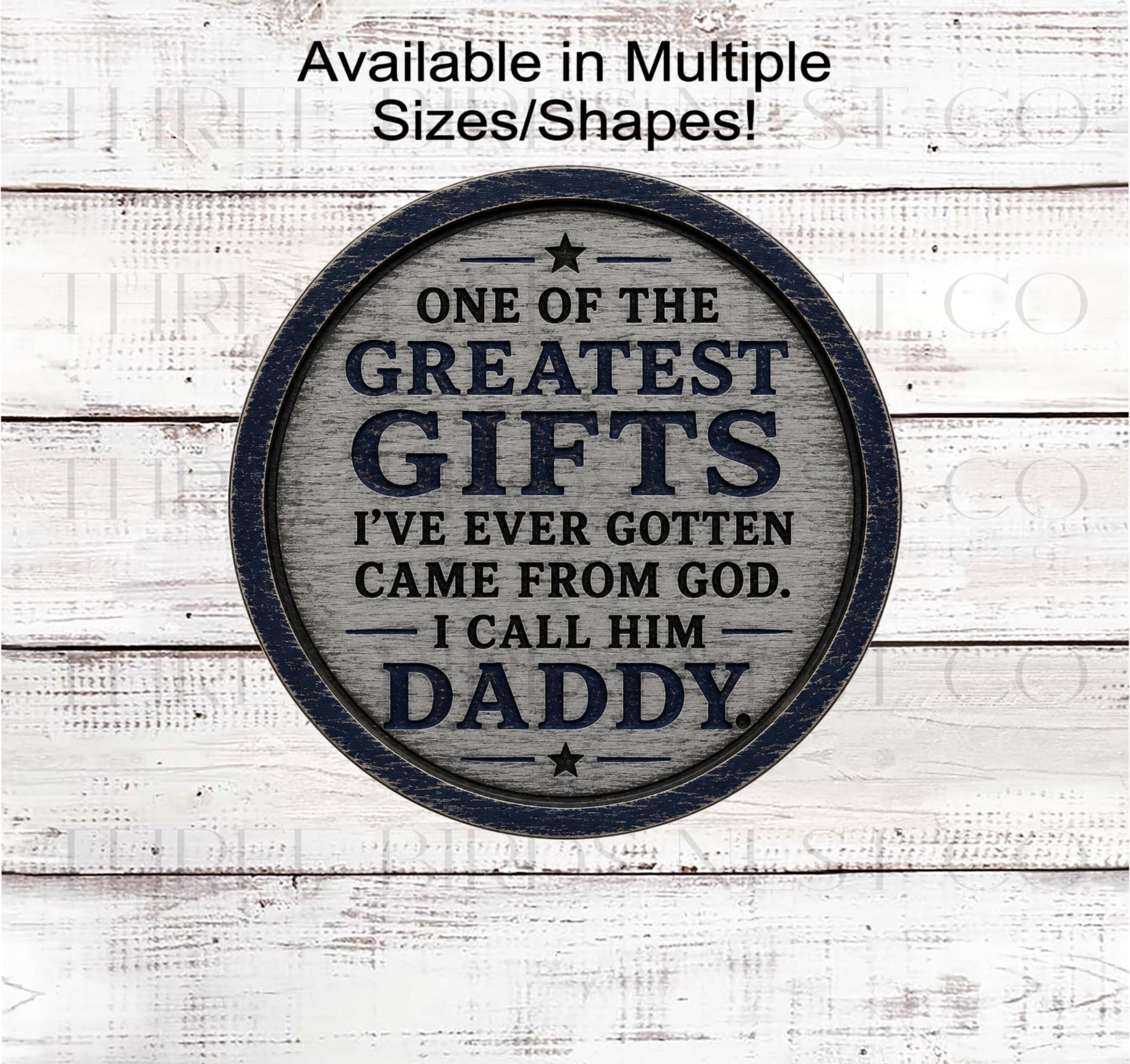 Fathers Day Wreath Sign, Gift from God- MH2913