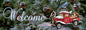 Red Truck and Birds Winter Welcome- PVC All Weather Sign