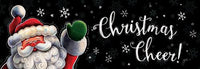 Christmas Cheer Santa- PVC All Weather Sign