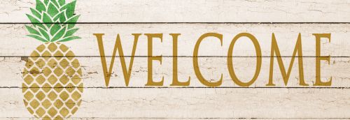 Pineapple Welcome- PVC All Weather Sign