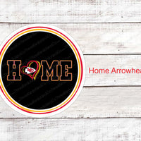 KC Chiefs Arrowhead Home Sign
