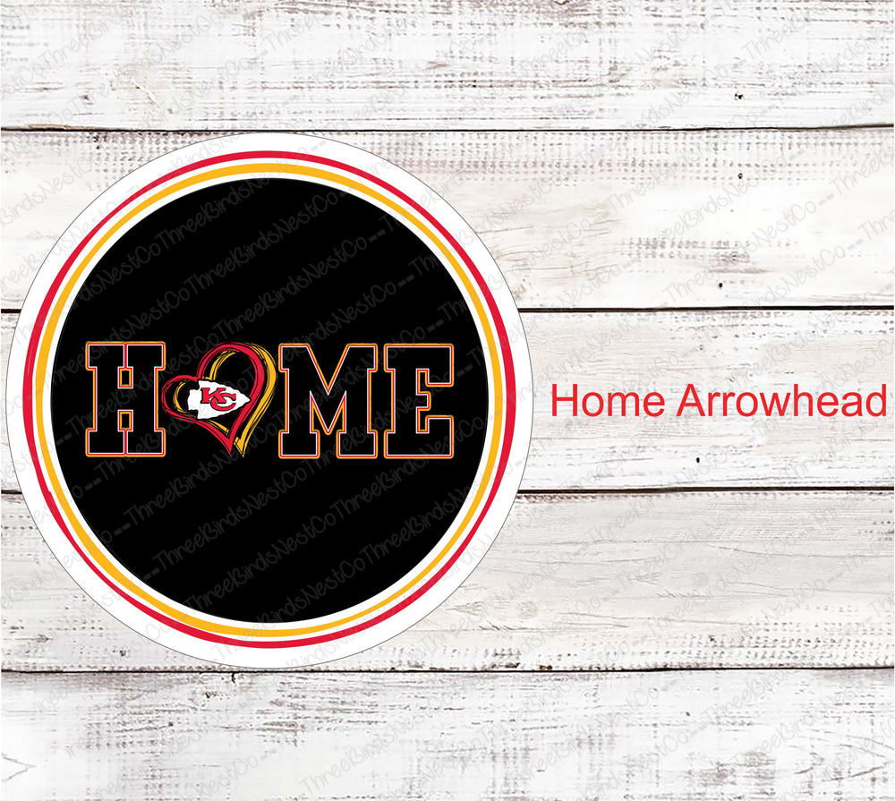 KC Chiefs Arrowhead Home Sign