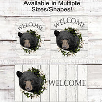
              Bear Wreath Welcome Sign
            