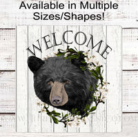 
              Bear Wreath Welcome Sign
            